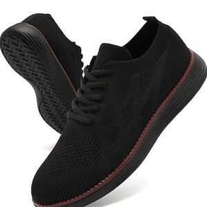 Mens Slip On Sneakers Walking Tennis black Shoes Running Gym Athletic Non Slip